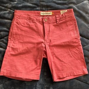 Mens Tailor Vintage Red Cargo Shorts Size 30